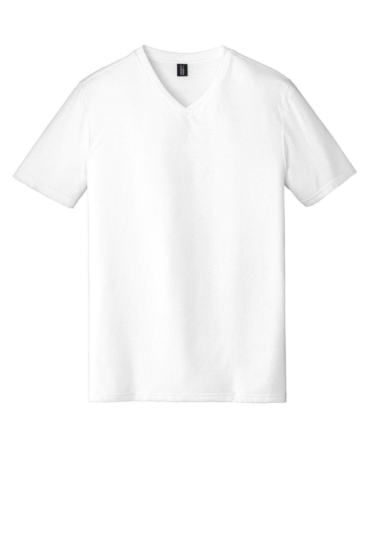 DT1350_white_front_flat District Perfect Tri V-Neck Tee
