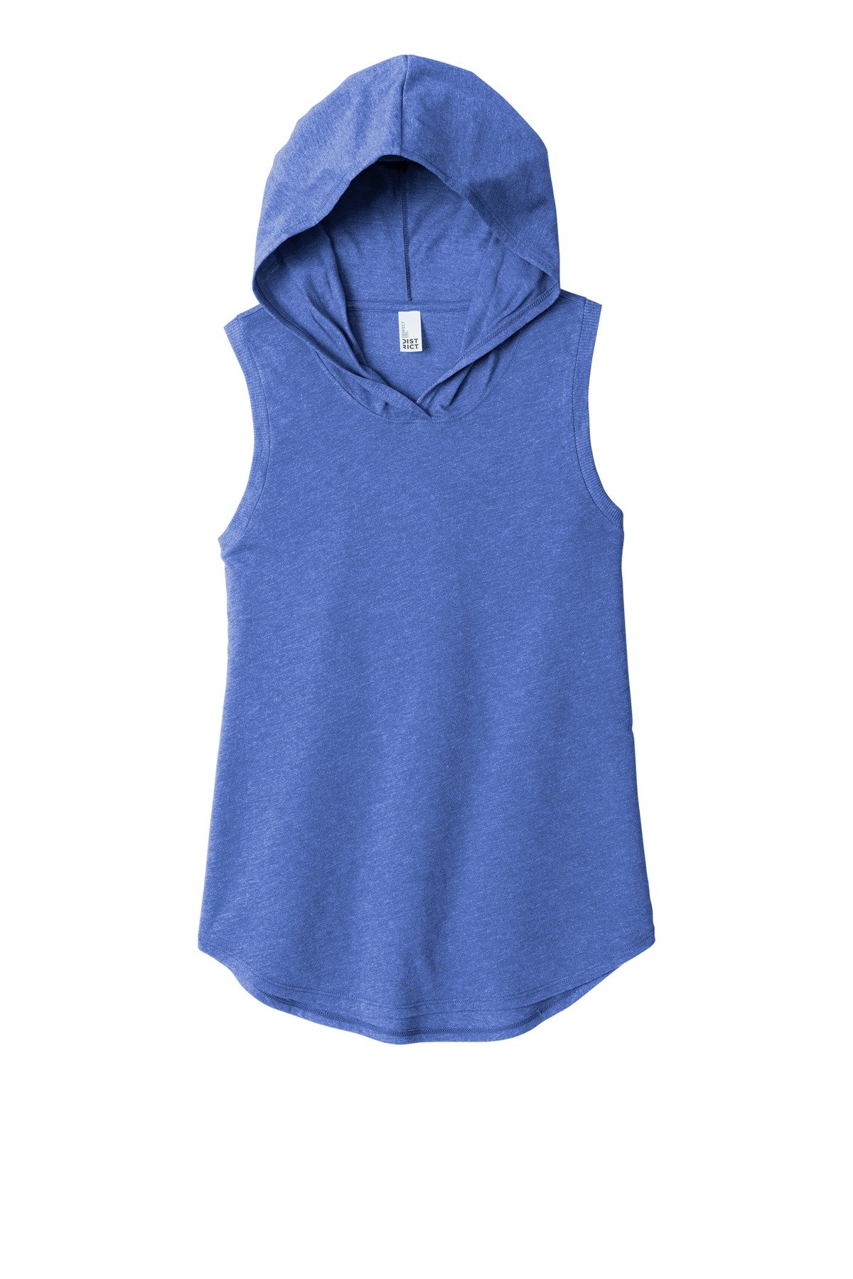 DT1375_royalfrost_flat_front District Women's Perfect Tri Sleeveless Hoodie