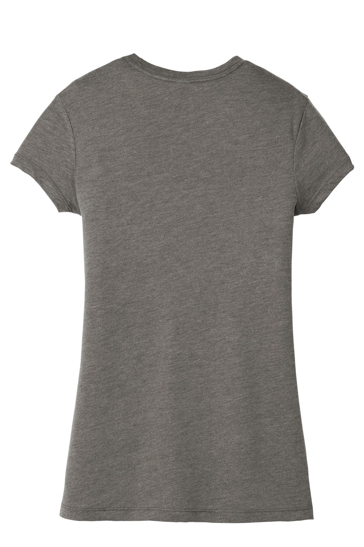 DT155_greyfrost_flat_back District Women's Fitted Perfect Tri Tee.