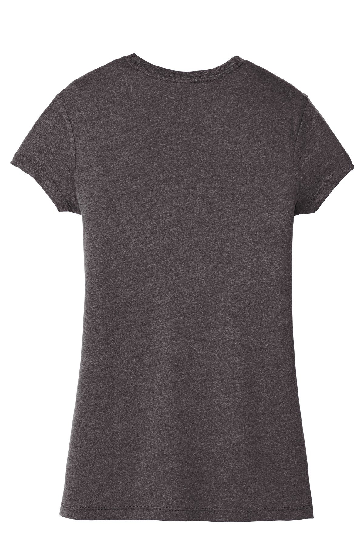 DT155_hthrdcharcoal_flat_back District Women's Fitted Perfect Tri Tee.