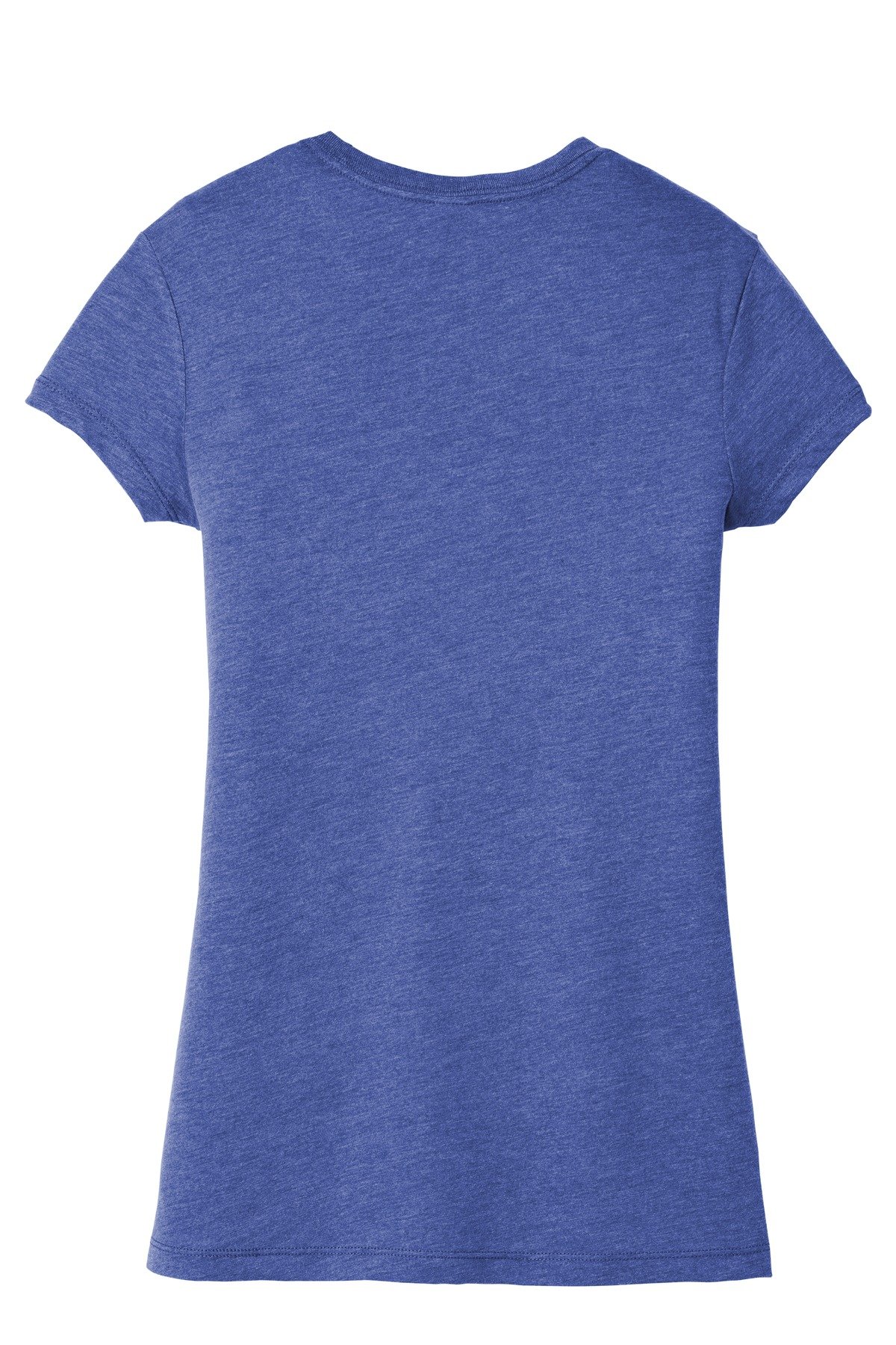 DT155_royalfrost_flat_back District Women's Fitted Perfect Tri Tee.