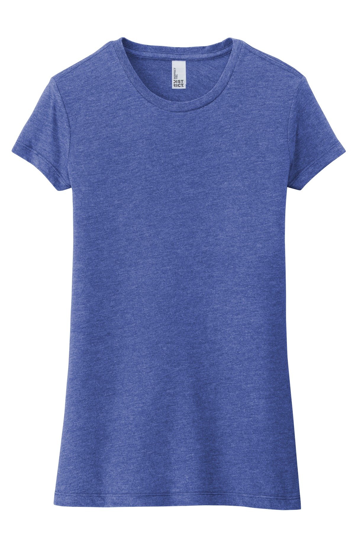 DT155_royalfrost_flat_front District Women's Fitted Perfect Tri Tee.