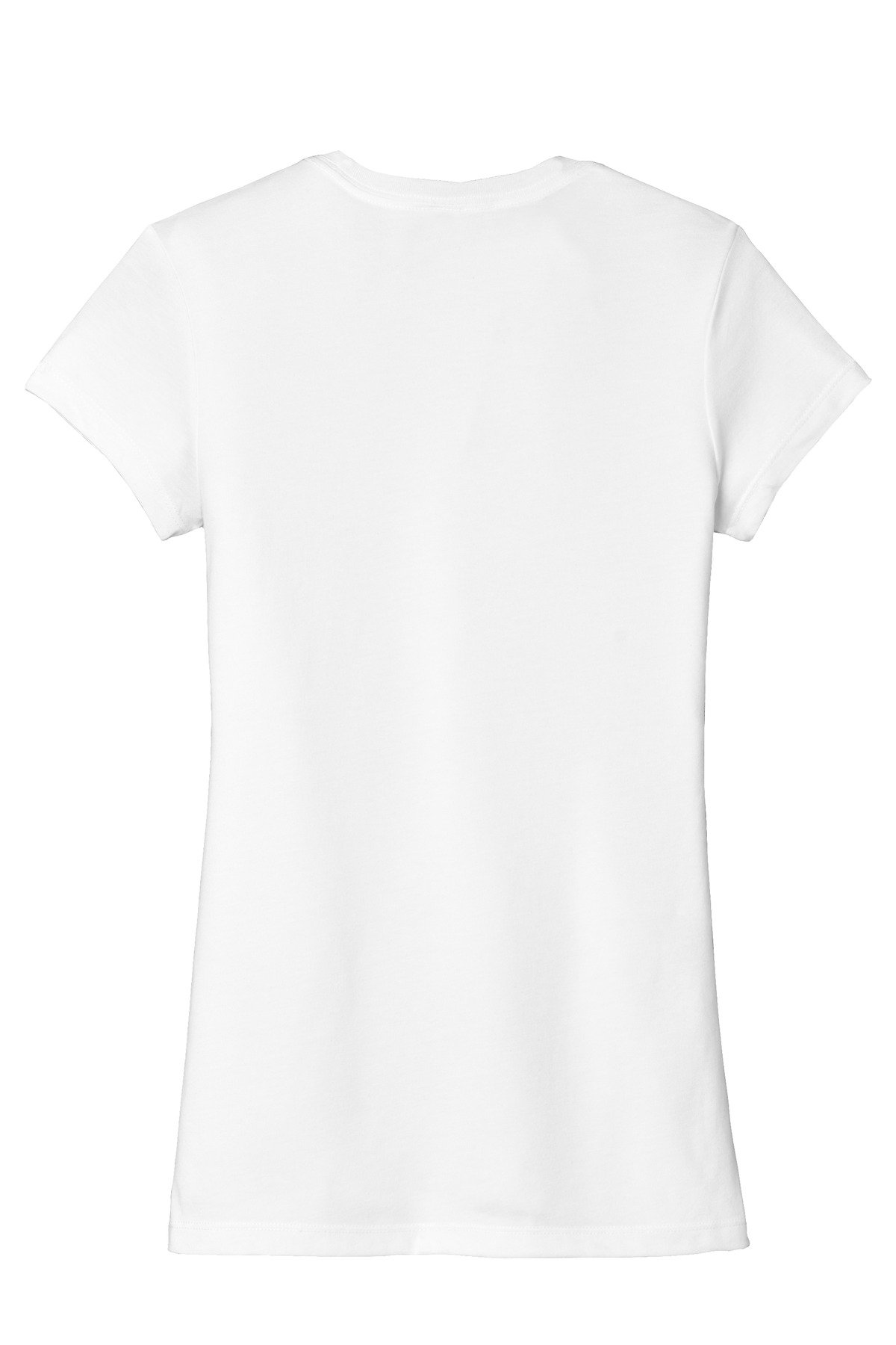 DT155_white_flat_back District Women's Fitted Perfect Tri Tee.