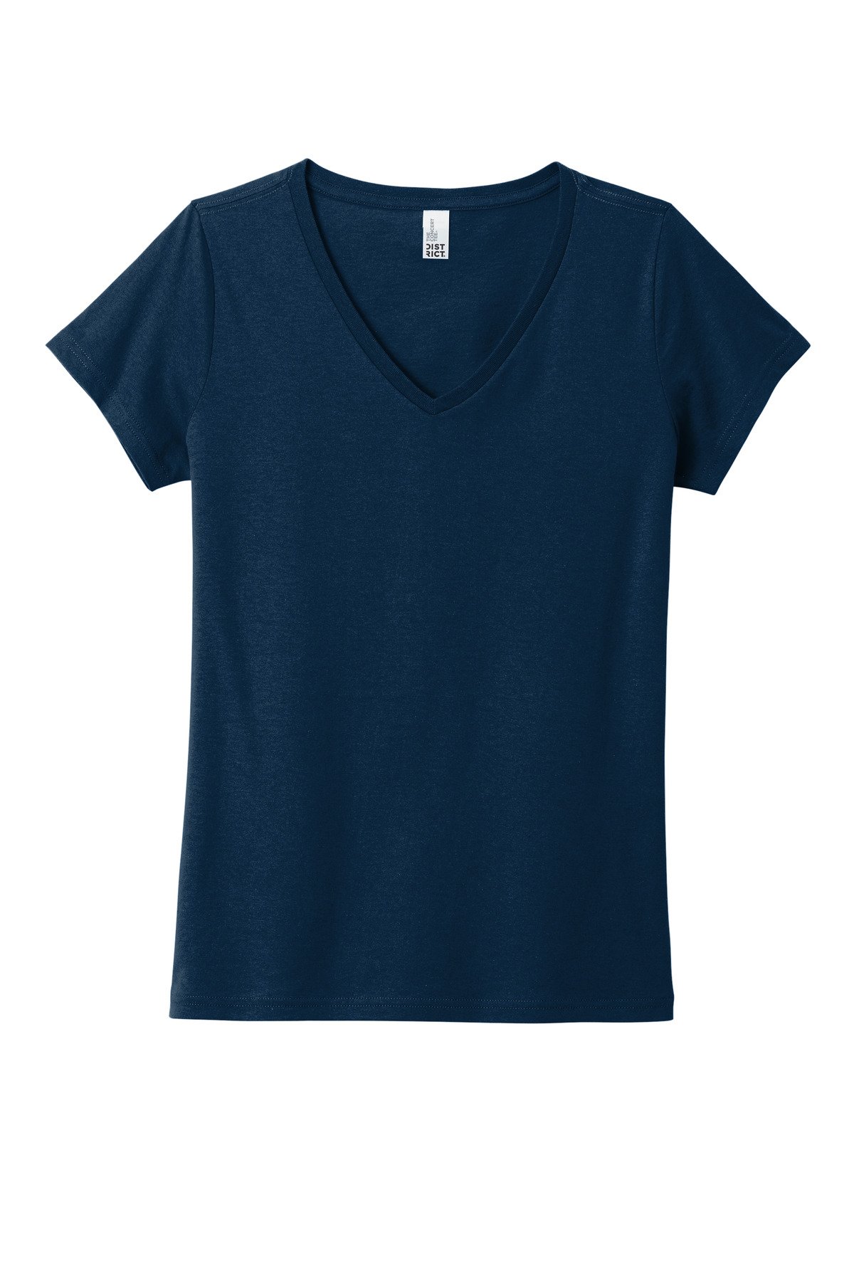 DT5002_newnavy_flat_front District Women's The Concert Tee V-Neck