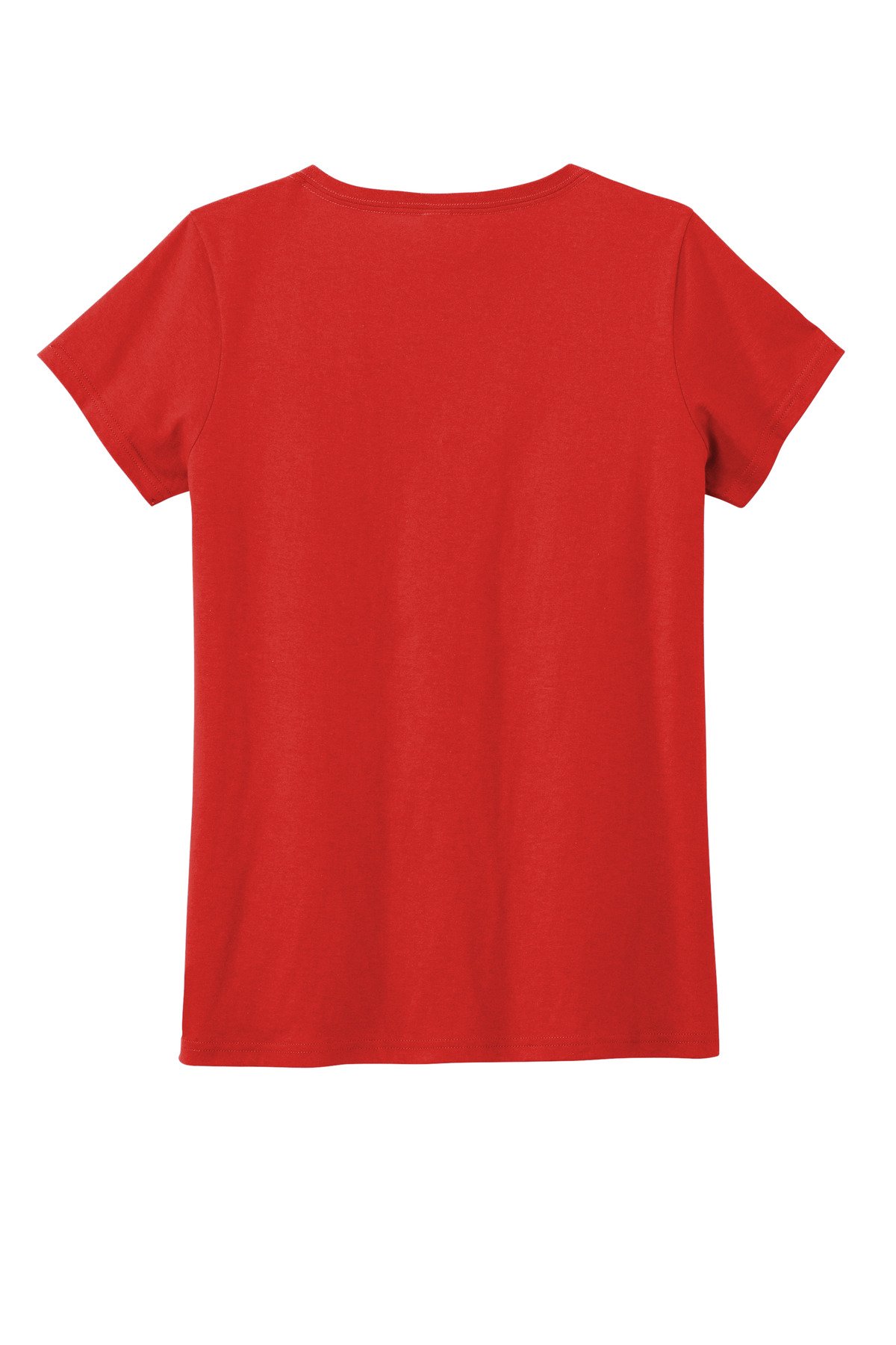 DT5002_newred_flat_back District Women's The Concert Tee V-Neck
