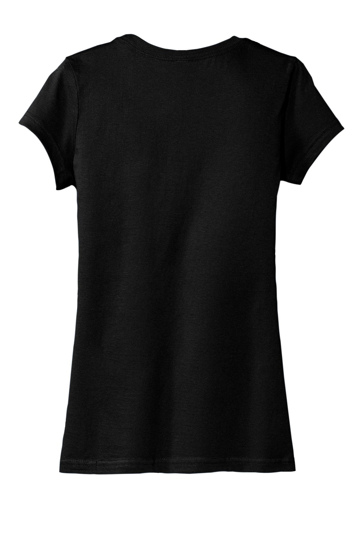 DT6001_black_flat_back District Women's Fitted Very Important Tee