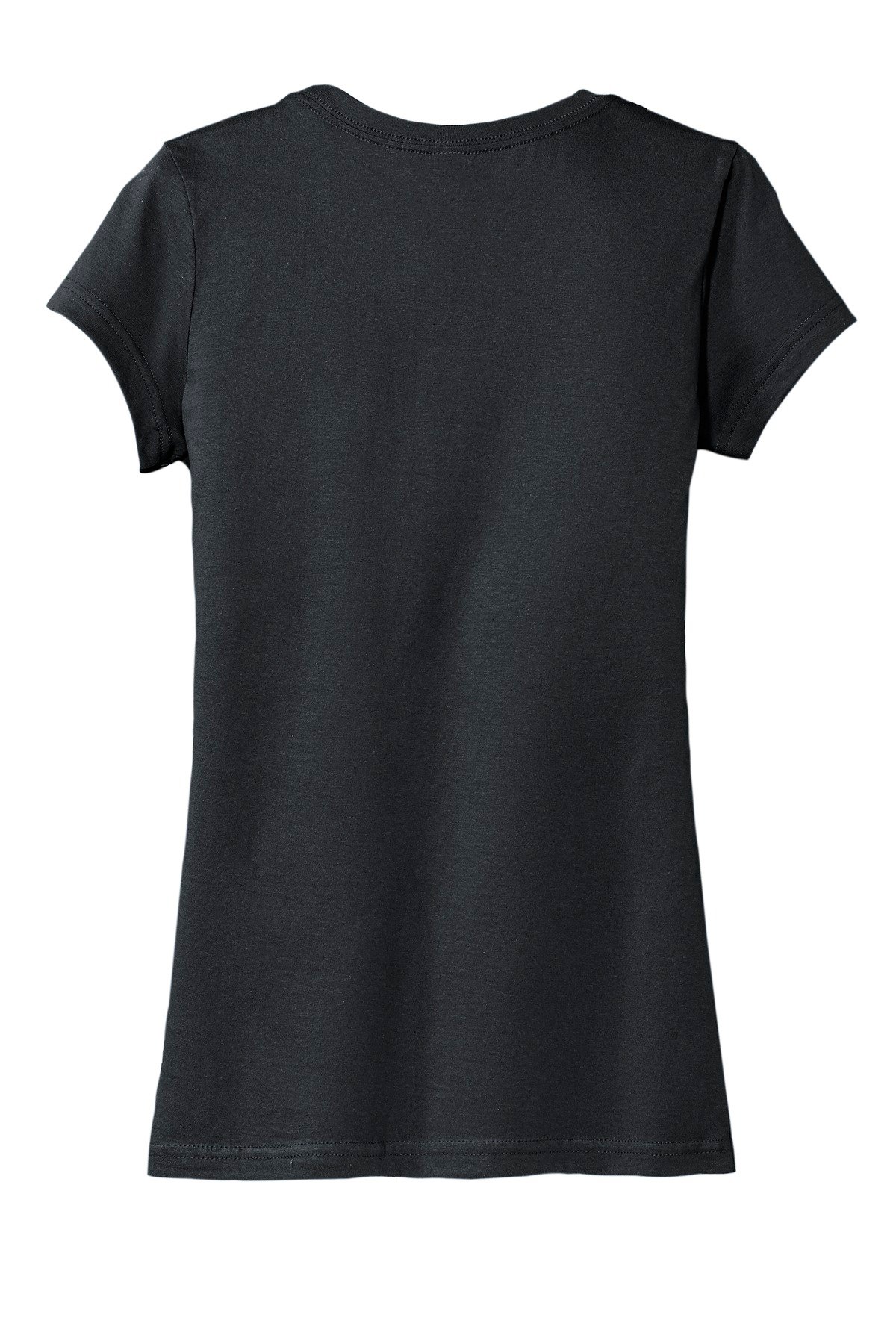 DT6001_charcoal_flat_back District Women's Fitted Very Important Tee