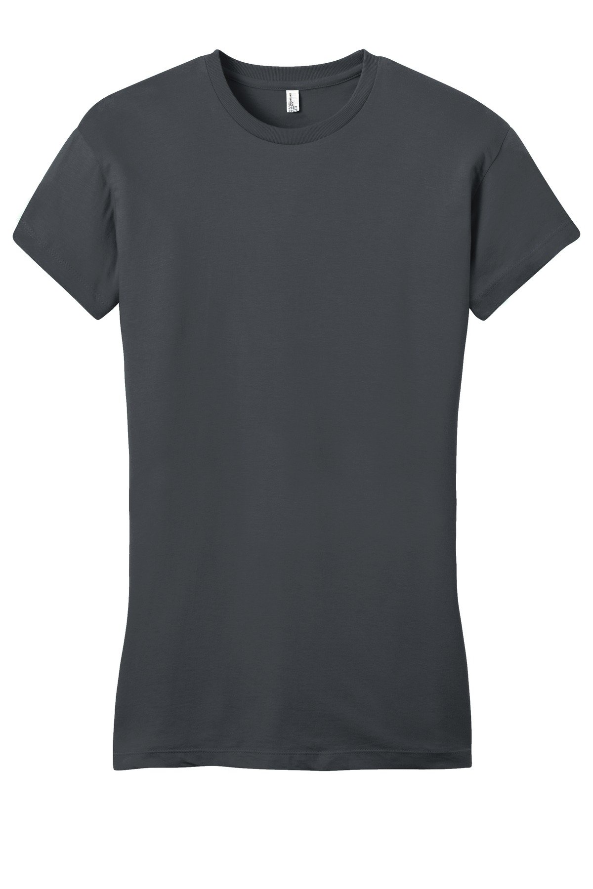 DT6001_charcoal_flat_front District Women's Fitted Very Important Tee