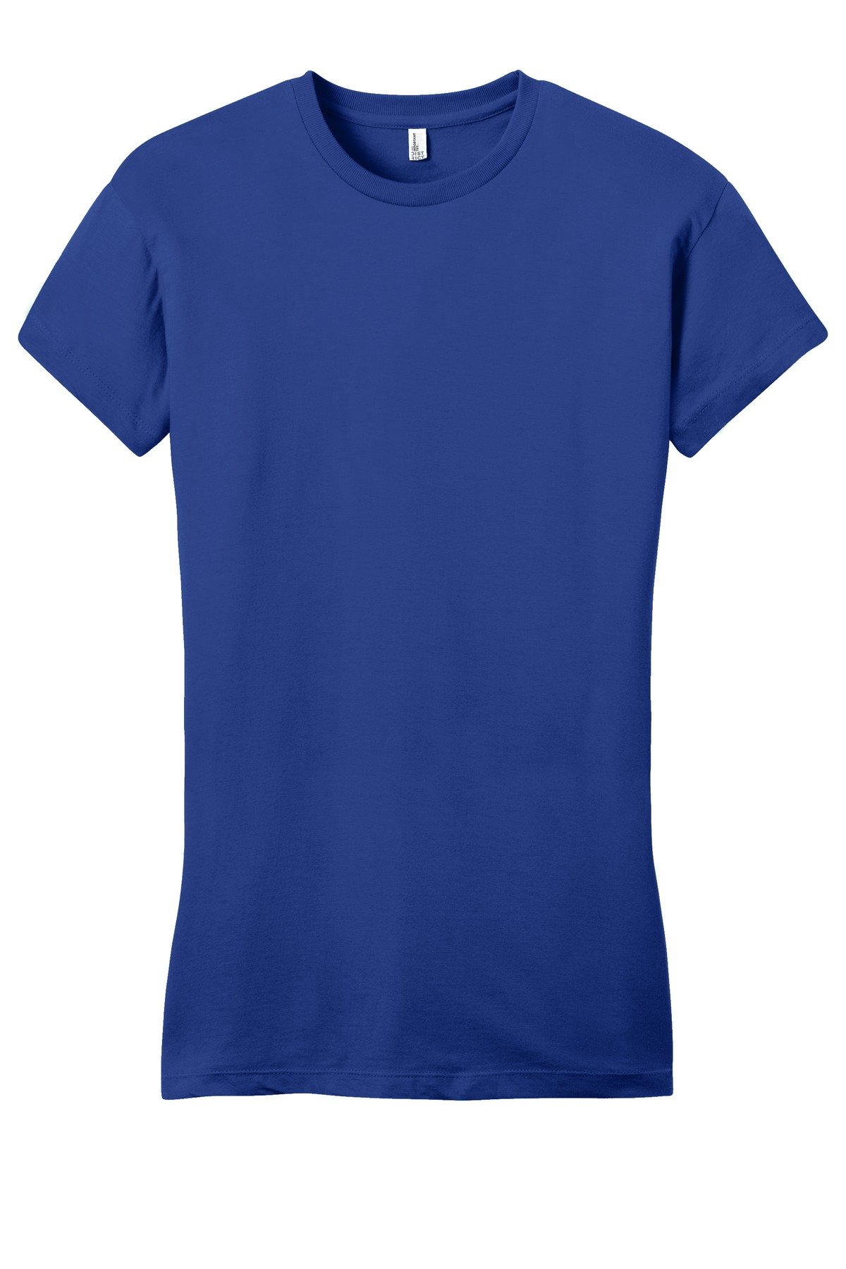 DT6001_deeproyal_flat_front District Women's Fitted Very Important Tee