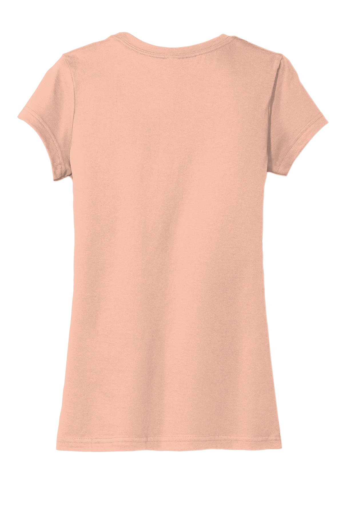 DT6001_dustypeach_flat_back District Women's Fitted Very Important Tee