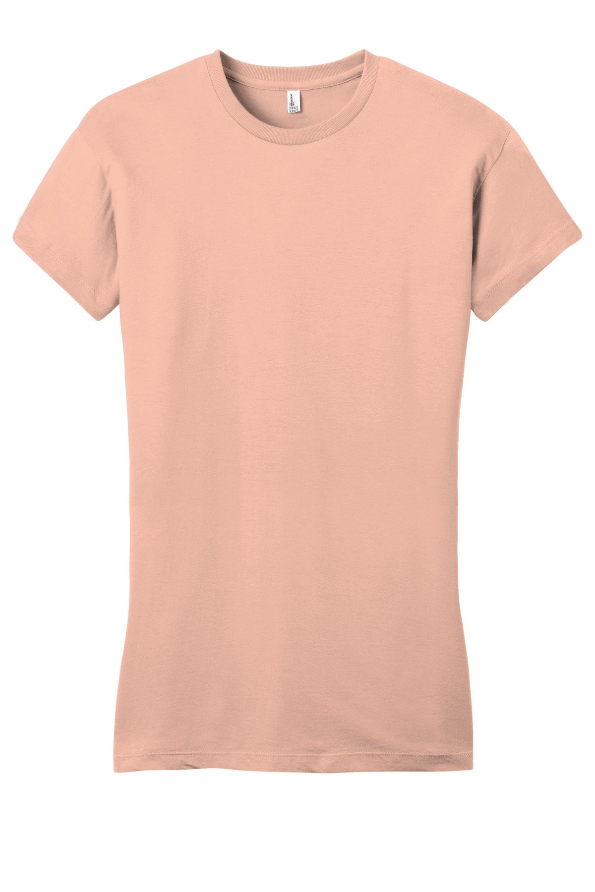 DT6001_dustypeach_flat_front District Women's Fitted Very Important Tee