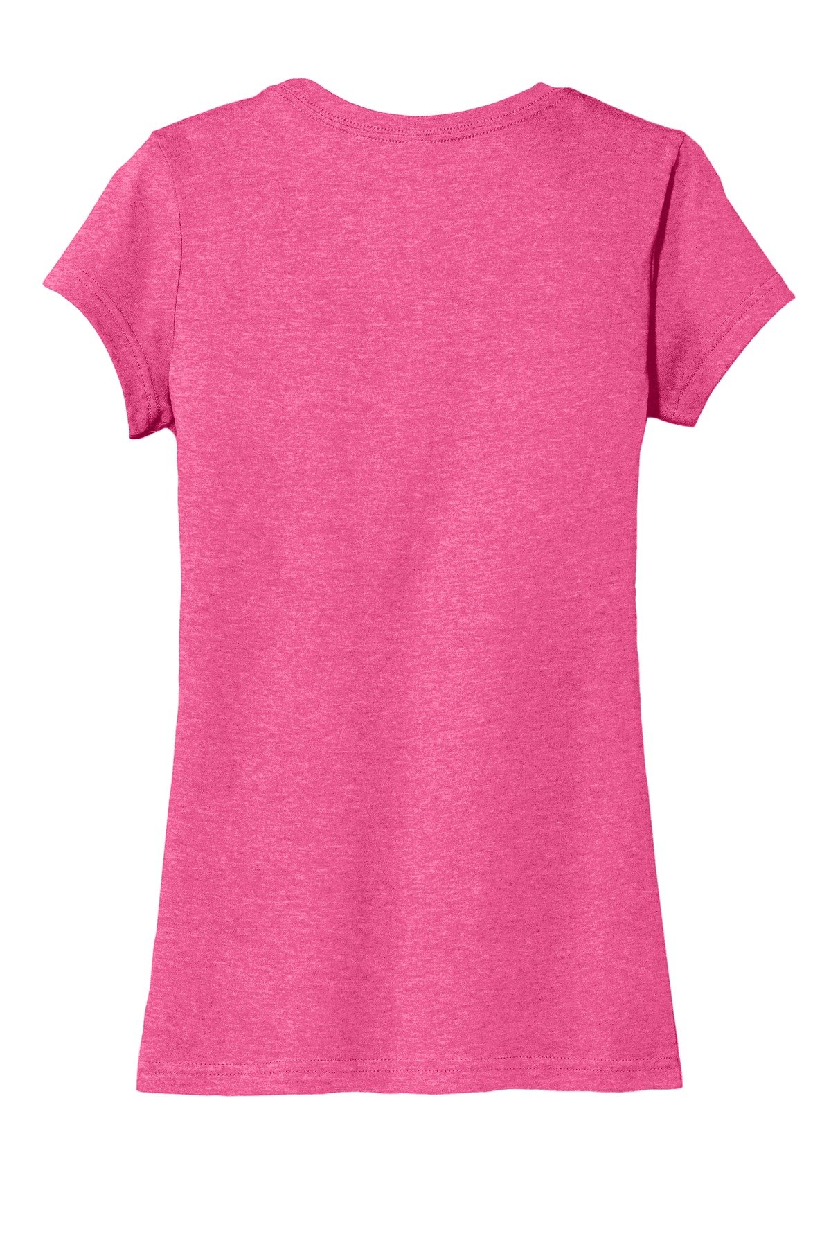 DT6001_fuchsiafrost_flat_back District Women's Fitted Very Important Tee