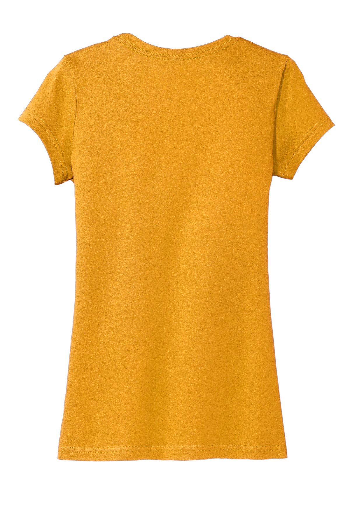 DT6001_gold_flat_back District Women's Fitted Very Important Tee