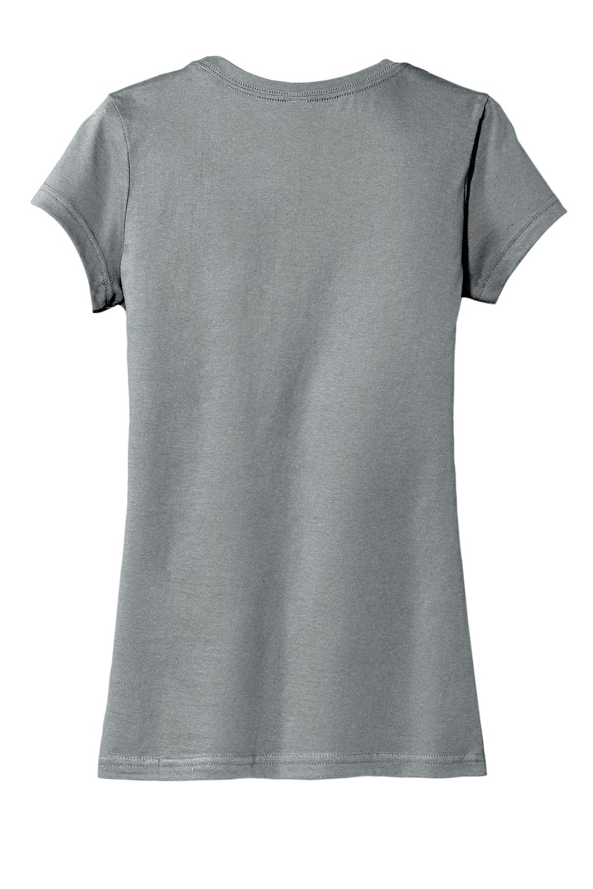 DT6001_grey_flat_back District Women's Fitted Very Important Tee