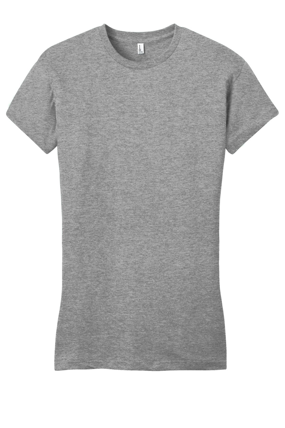DT6001_greyfrost_flat_front District Women's Fitted Very Important Tee