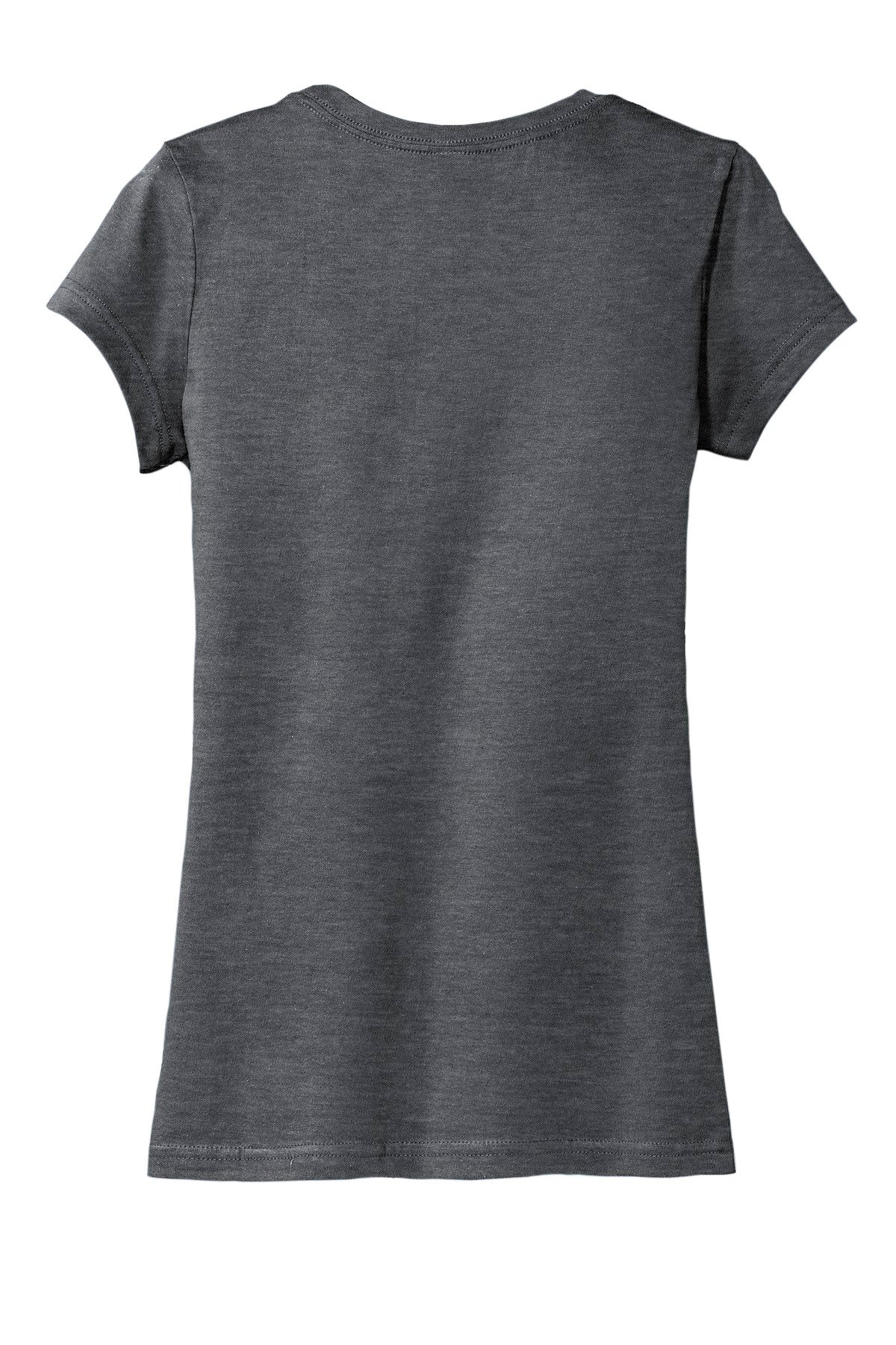 DT6001_heatheredcharcoal_flat_back District Women's Fitted Very Important Tee