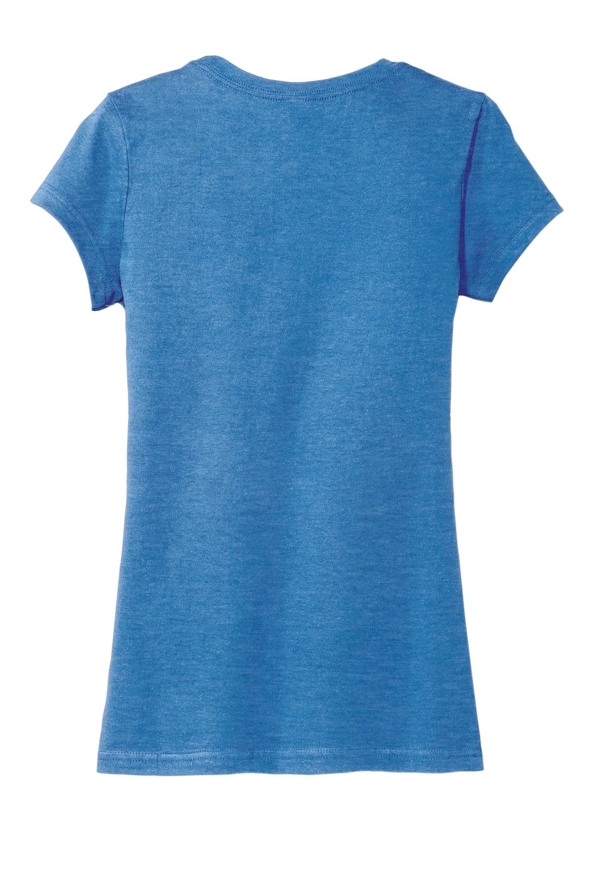 DT6001_heatheredroyal_flat_back District Women's Fitted Very Important Tee
