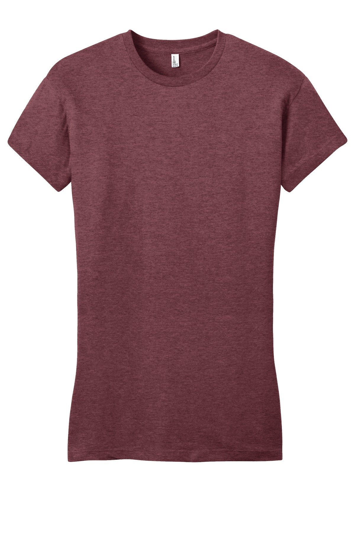 DT6001_hthrdcardinal_flat_front District Women's Fitted Very Important Tee