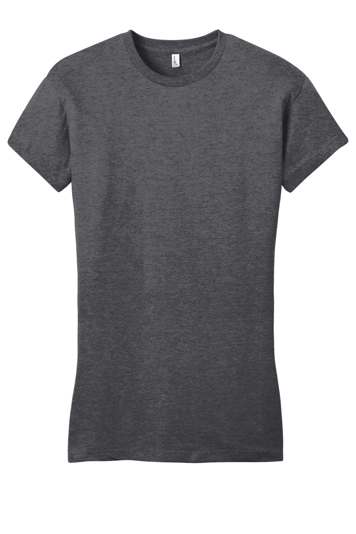 DT6001_hthrdcharcoal_flat_front District Women's Fitted Very Important Tee