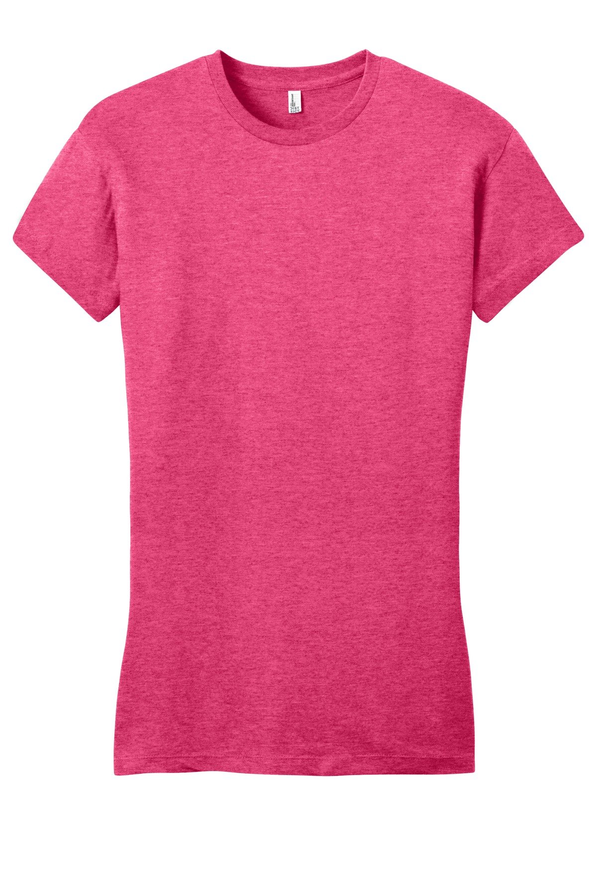 DT6001_hthrdwatermelon_flat_front District Women's Fitted Very Important Tee