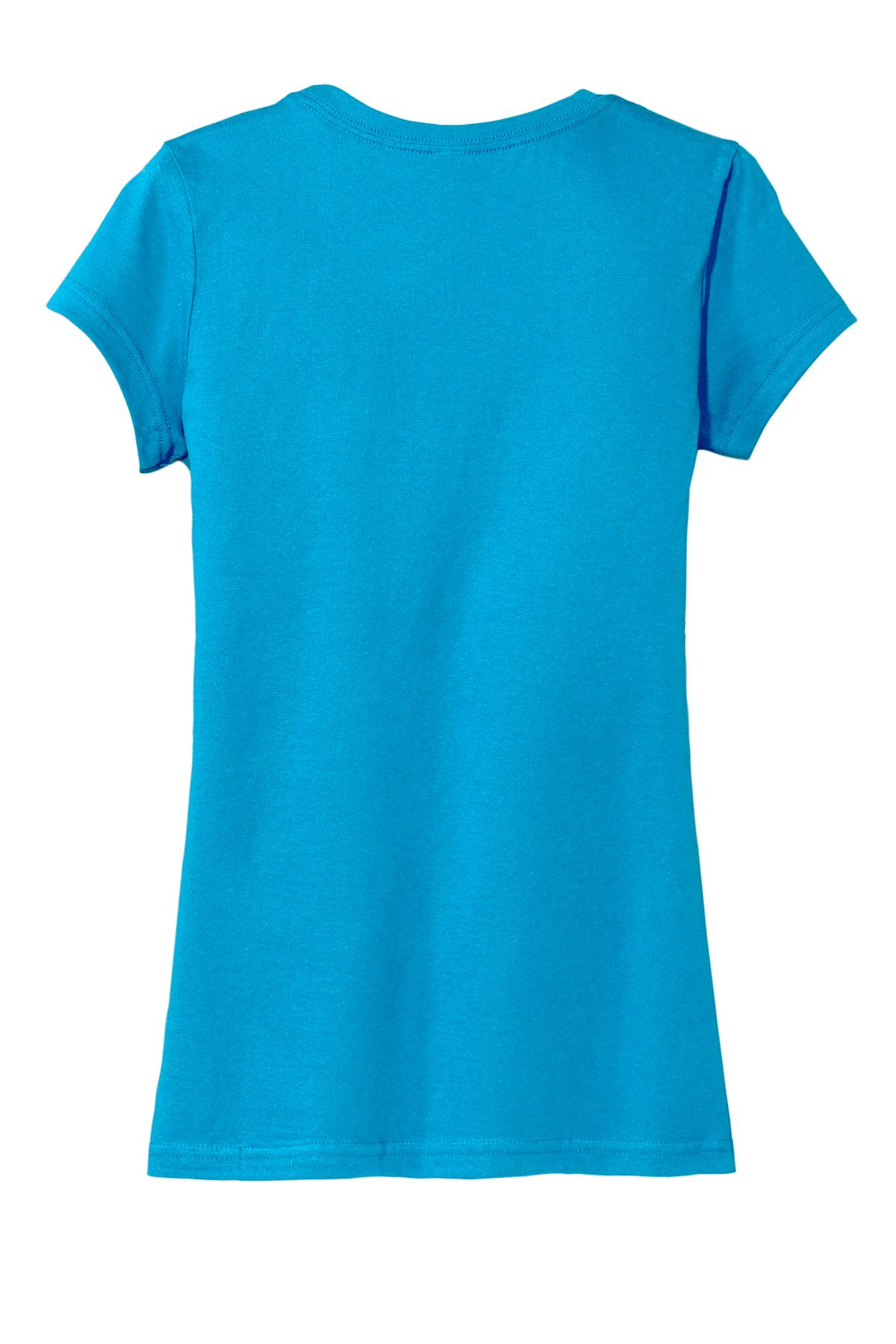 DT6001_lightturquoise_flat_back District Women's Fitted Very Important Tee