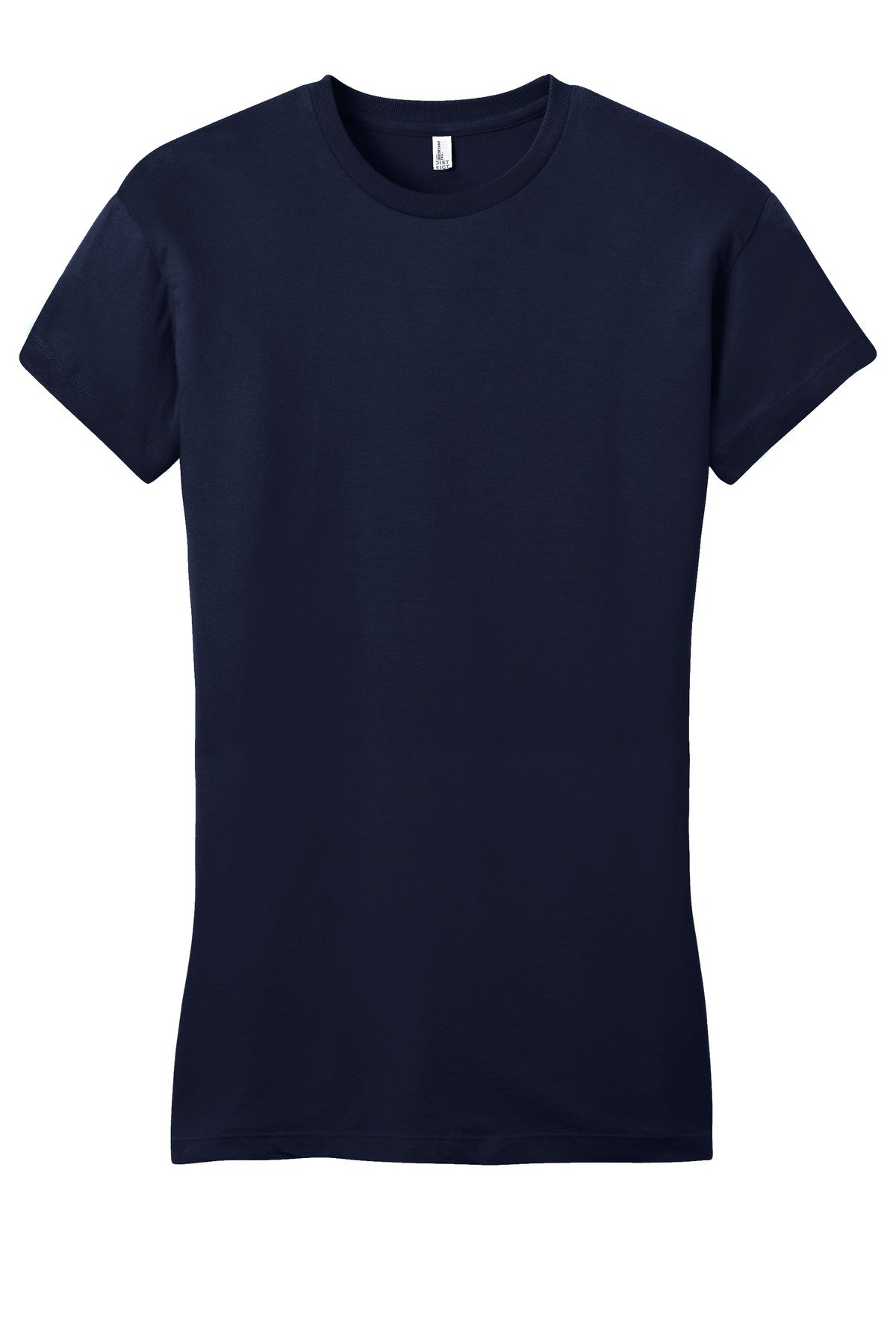DT6001_newnavy_flat_front District Women's Fitted Very Important Tee