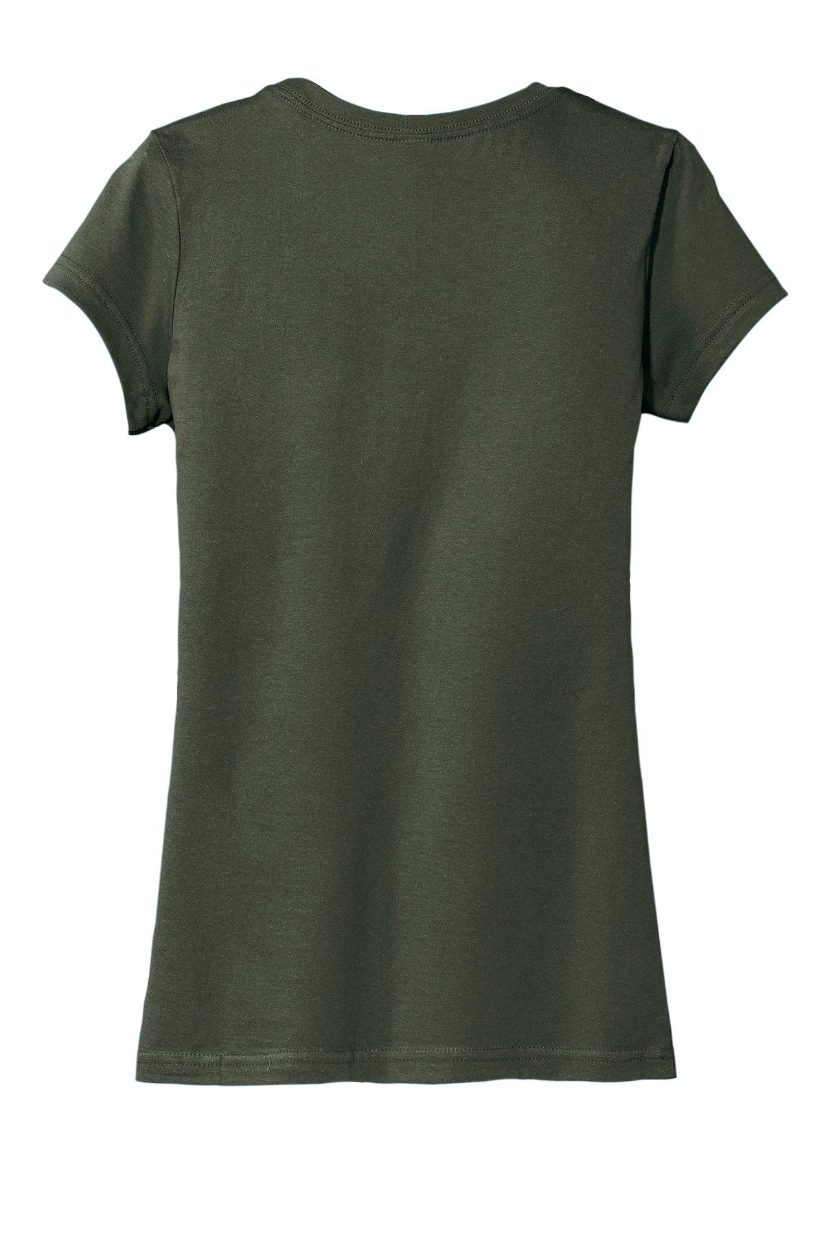 DT6001_olive_flat_back District Women's Fitted Very Important Tee