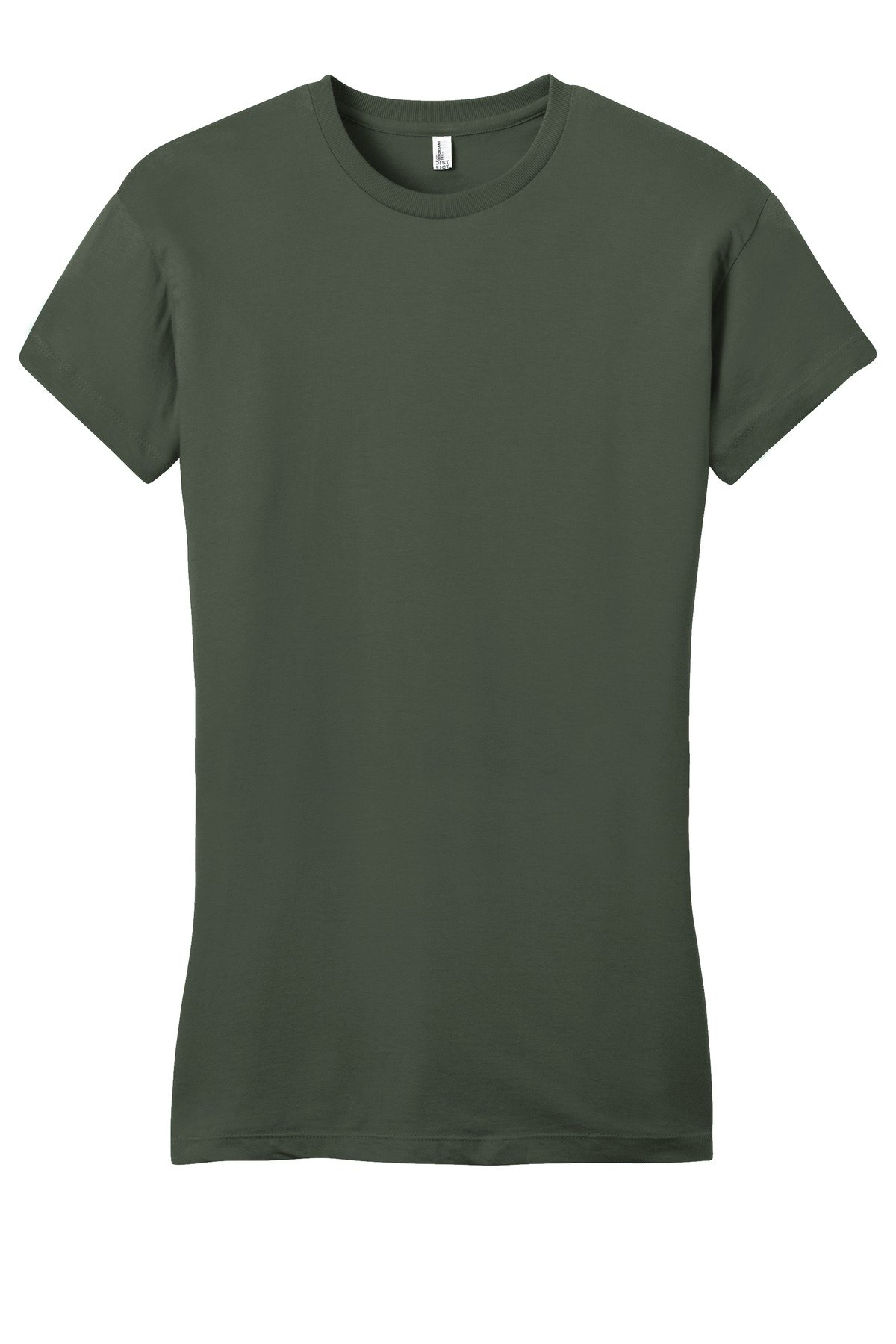 DT6001_olive_flat_front District Women's Fitted Very Important Tee
