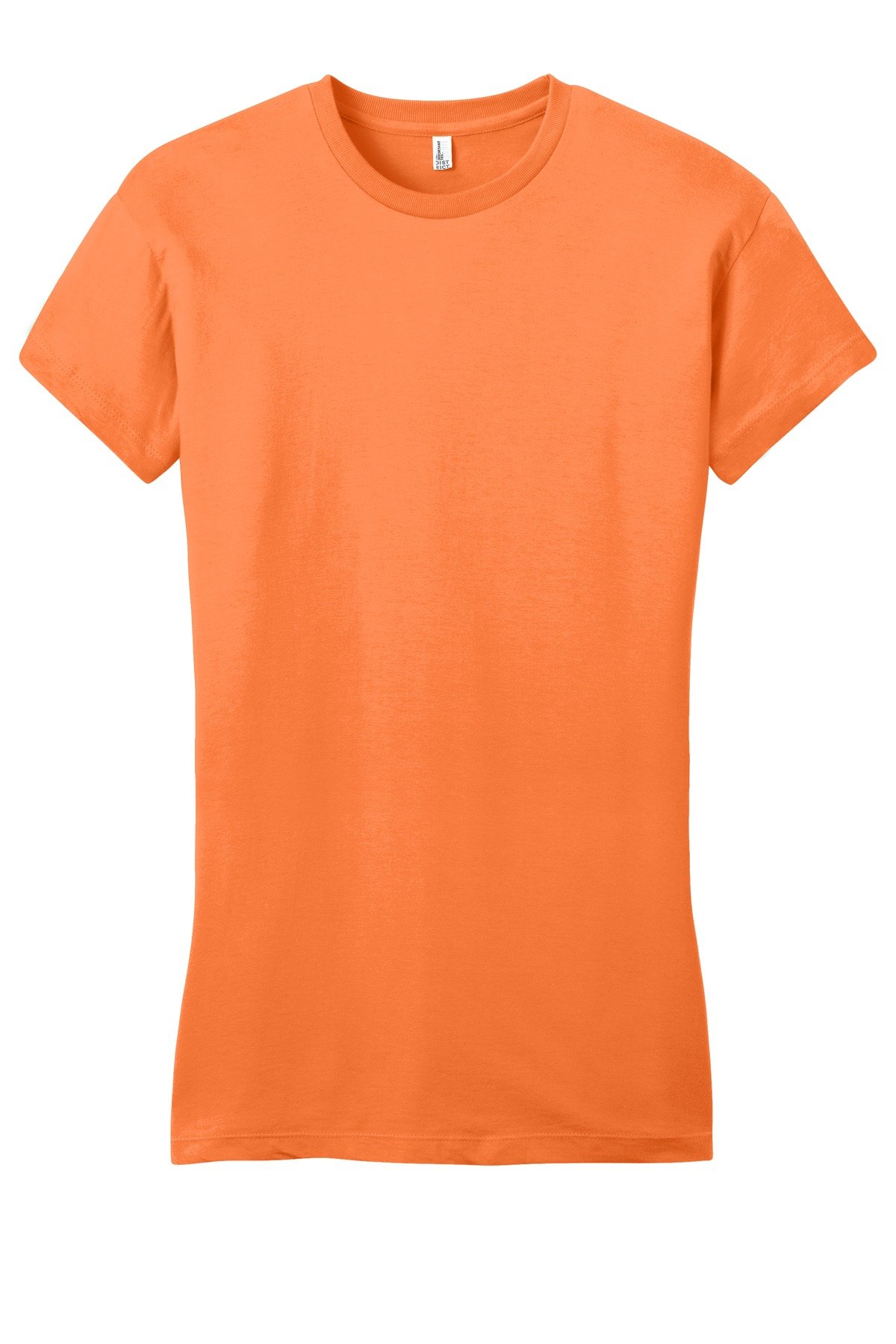 DT6001_orange_flat_front District Women's Fitted Very Important Tee