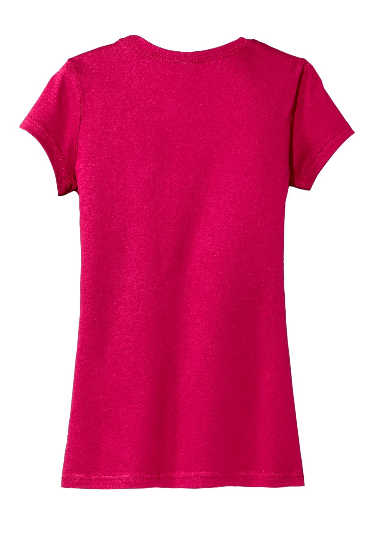 DT6001_watermelon_flat_back District Women's Fitted Very Important Tee
