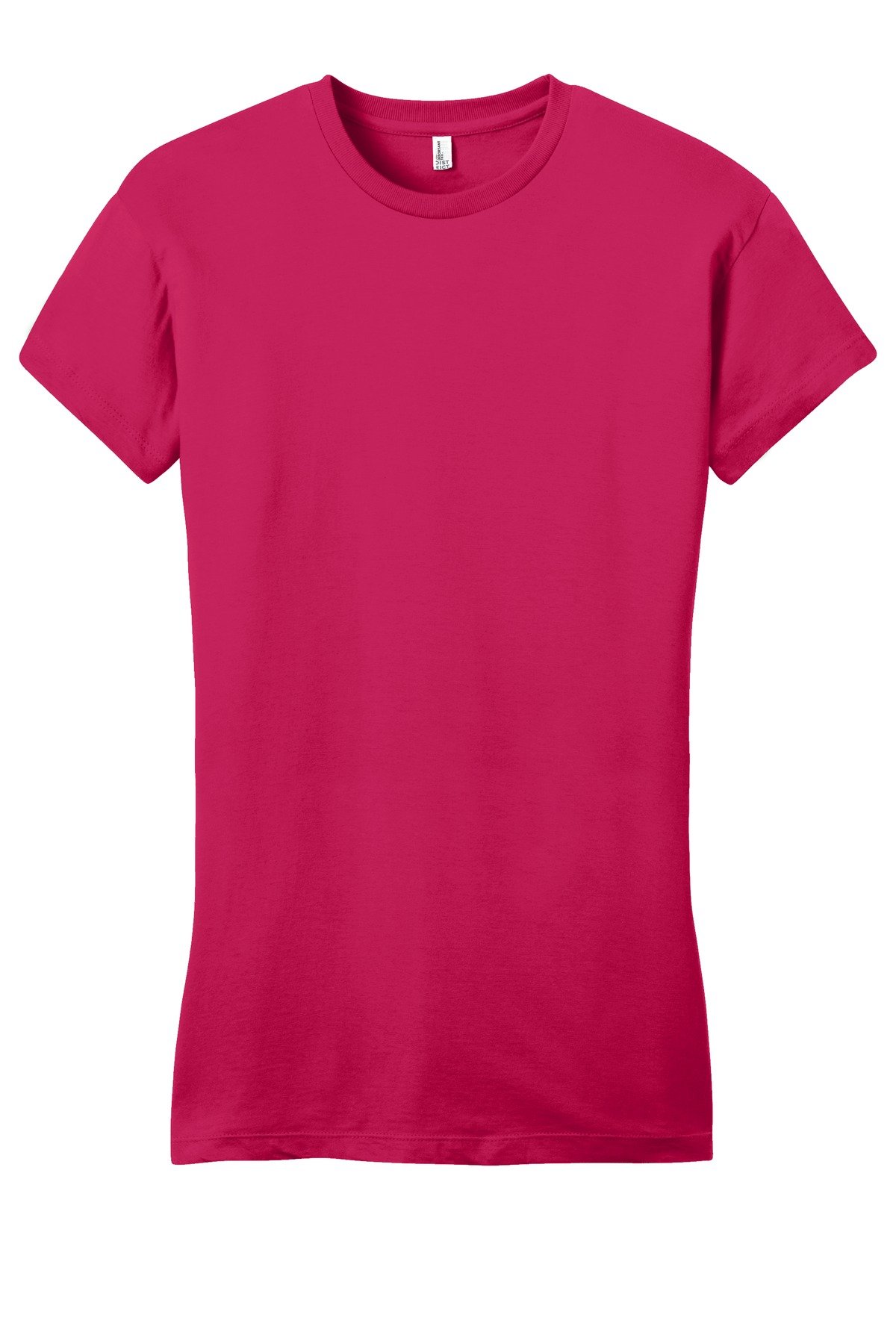 DT6001_watermelon_flat_front District Women's Fitted Very Important Tee