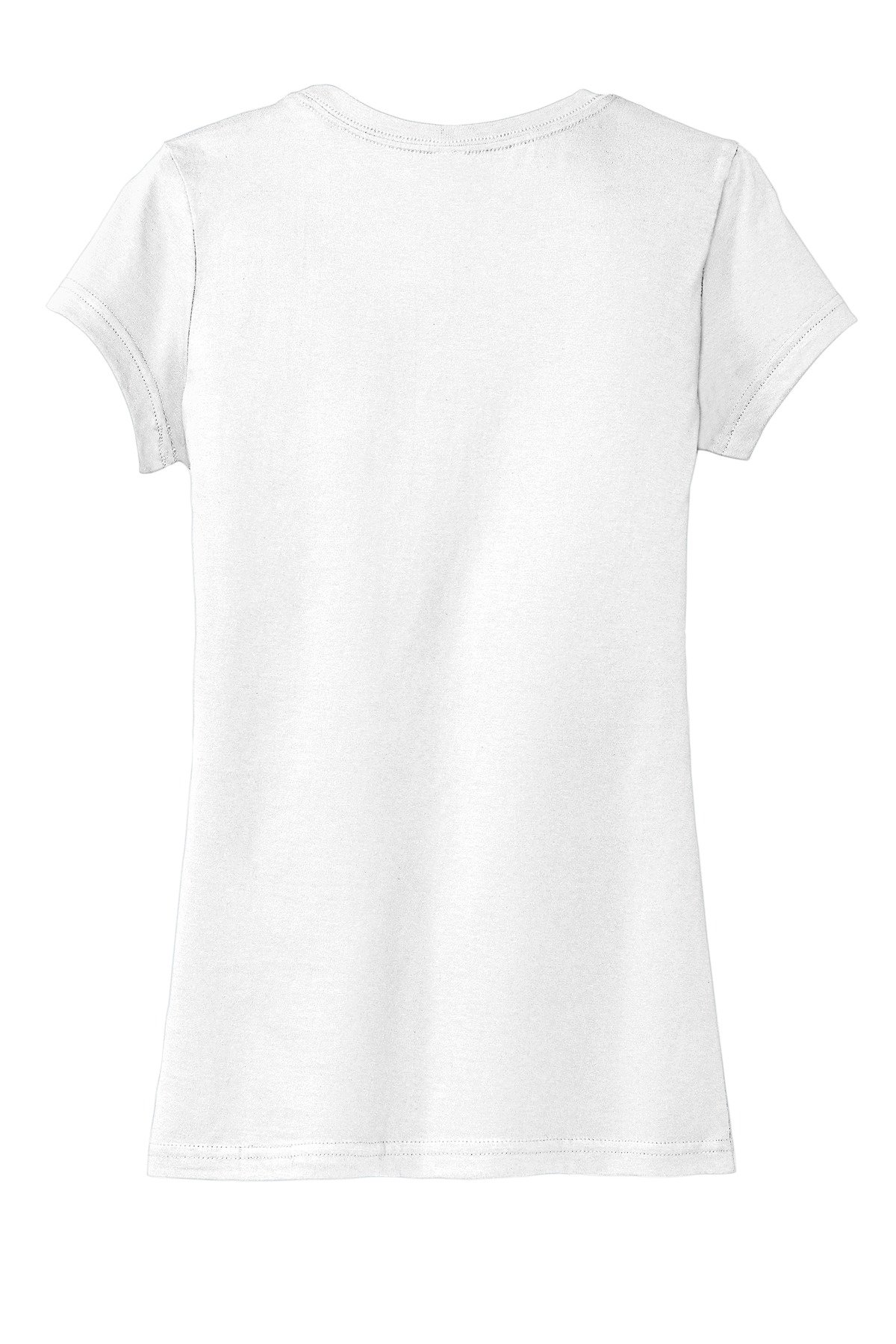 DT6001_white_flat_back District Women's Fitted Very Important Tee