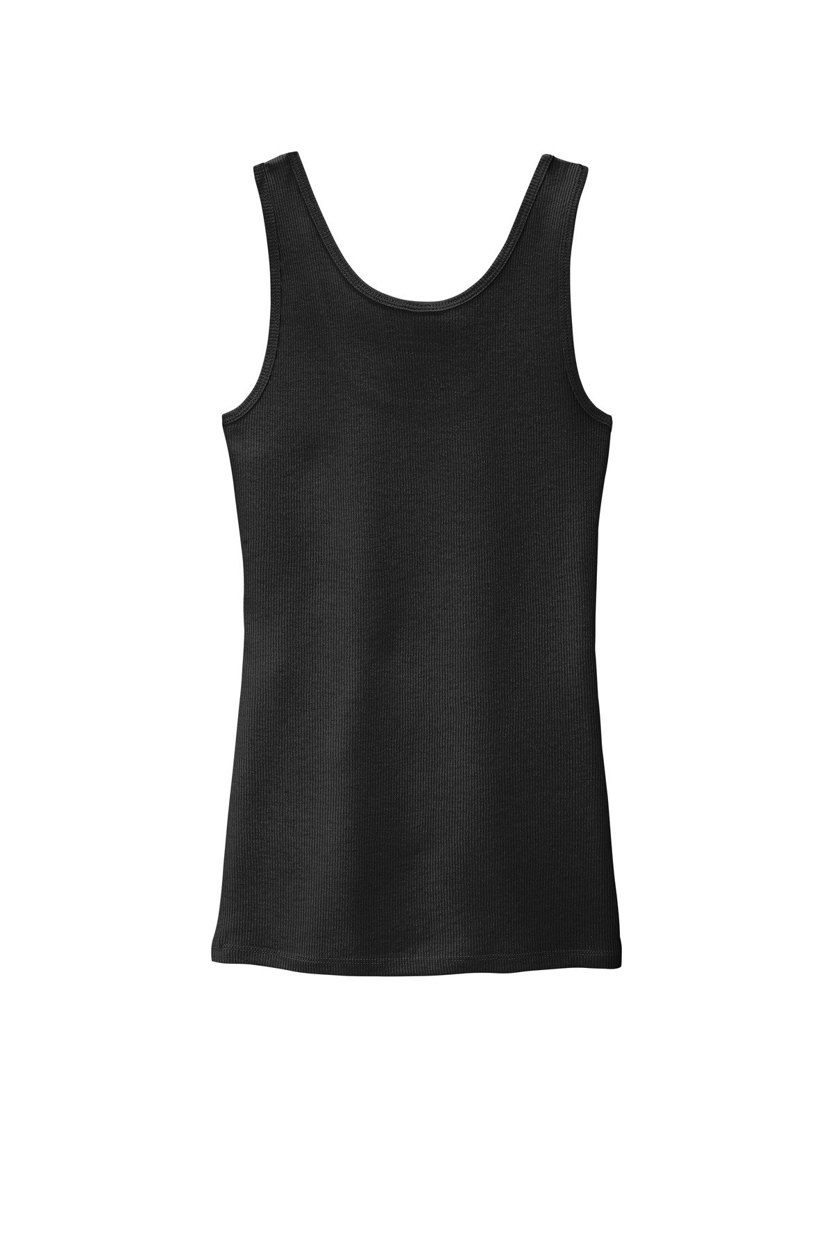 DT6021_black_flat_back District Women's V.I.T. Rib Tank