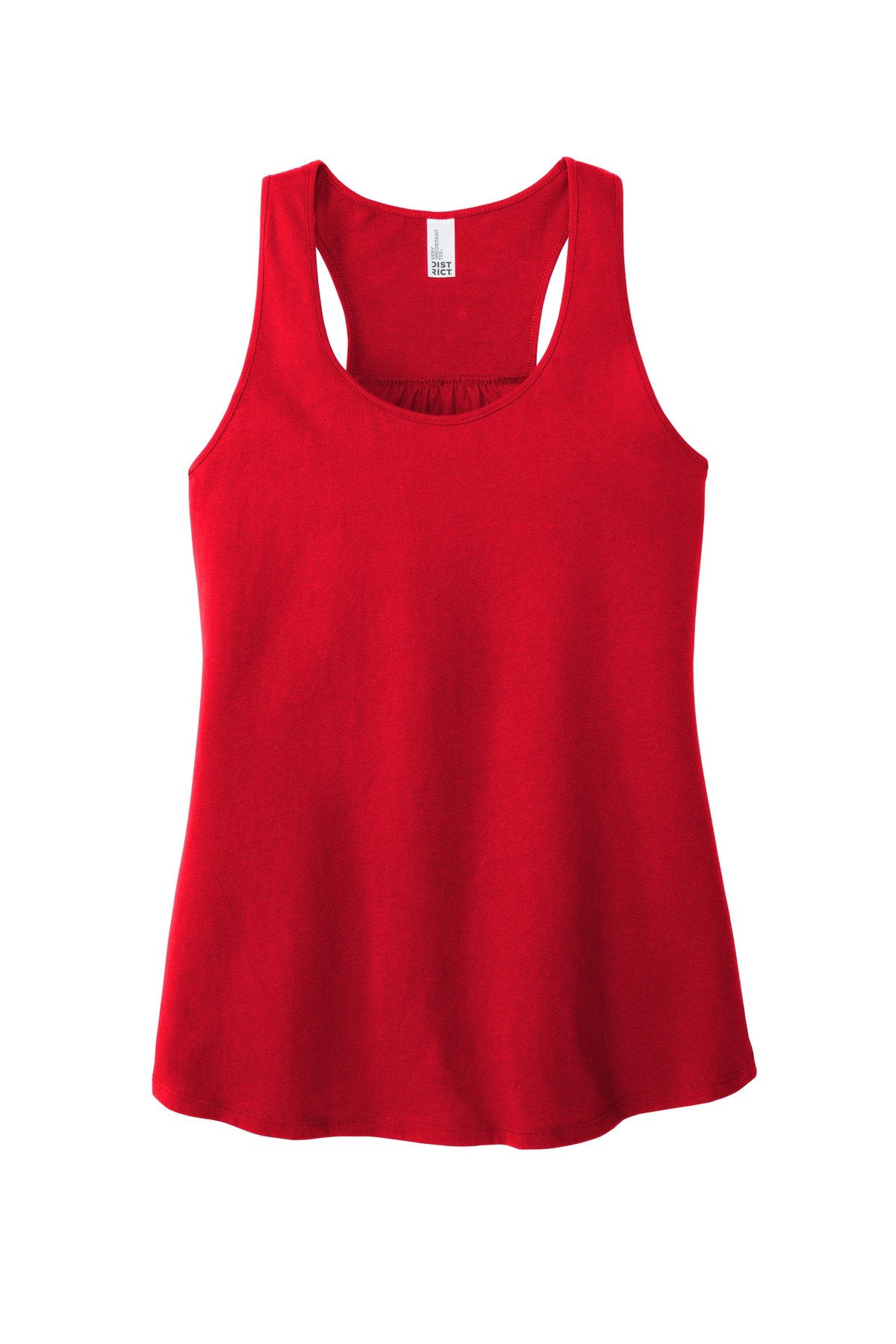 DT6302_classicred_flat_front District Women's V.I.T. Gathered Back Tank