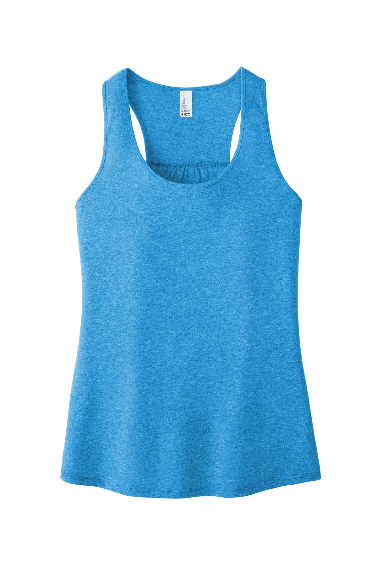 DT6302_hthrdbrightturquoise_flat_front District Women's V.I.T. Gathered Back Tank