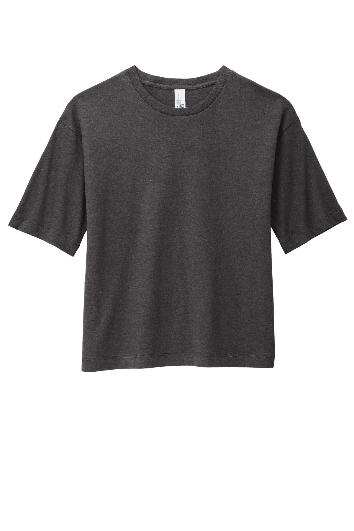 DT6402_heatheredcharcoal_flat_front District Women's V.I.T. Boxy Tee