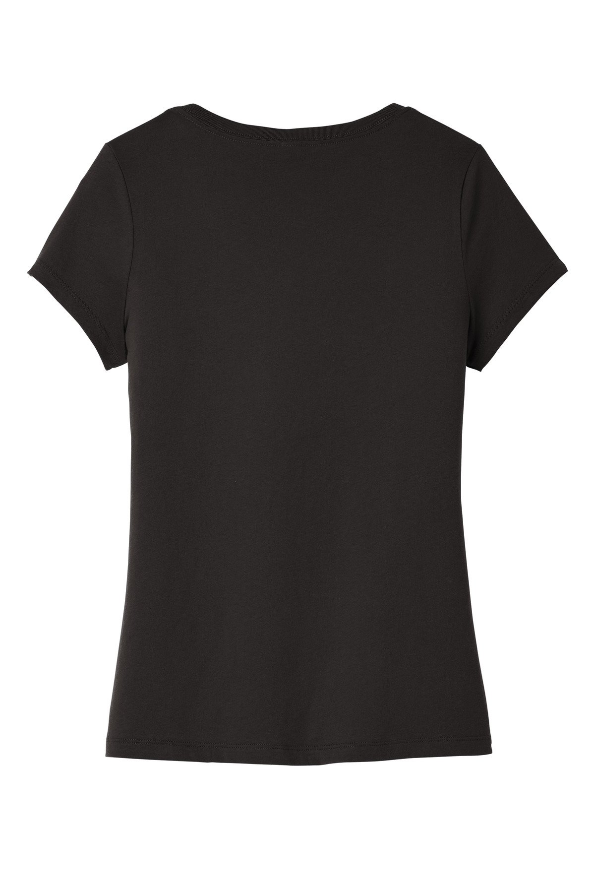 DT6503_black_flat_back District Women's Very Important Tee V-Neck.