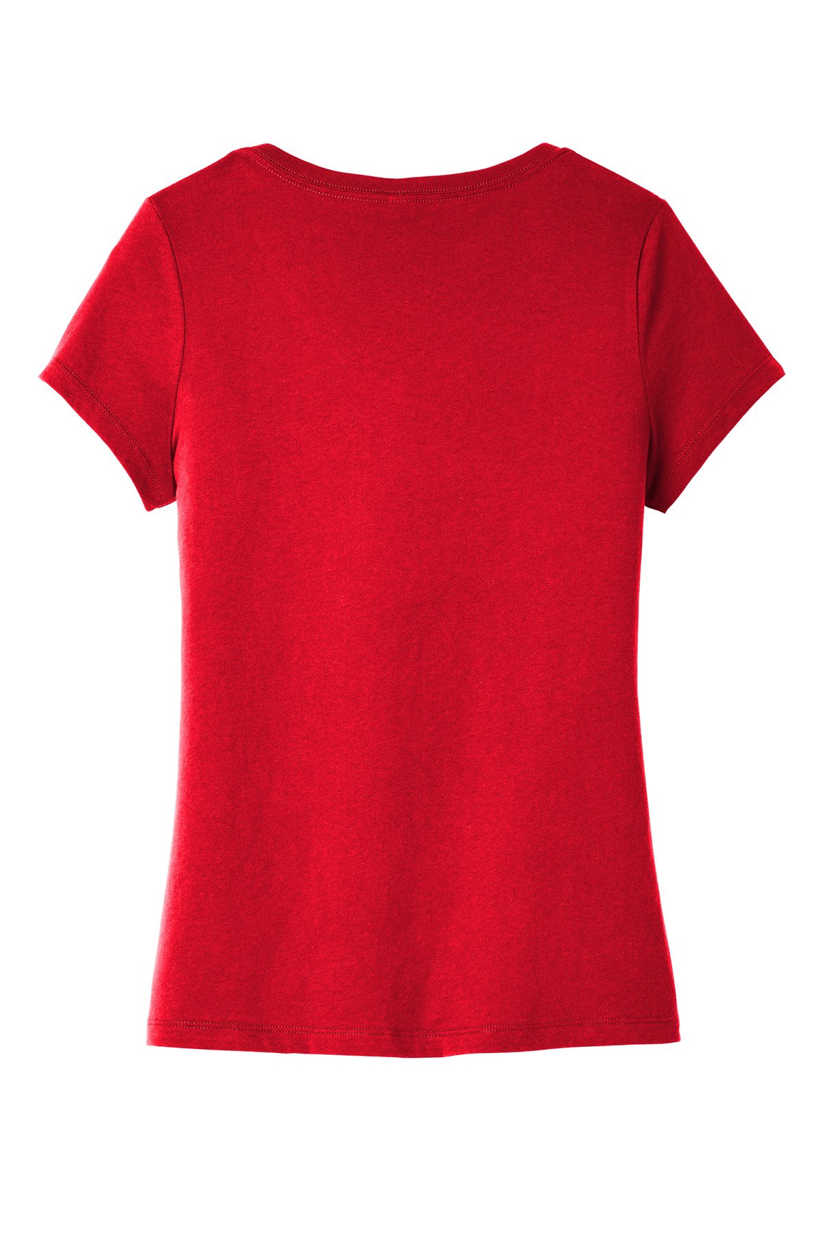 DT6503_classicred_flat_back District Women's Very Important Tee V-Neck.