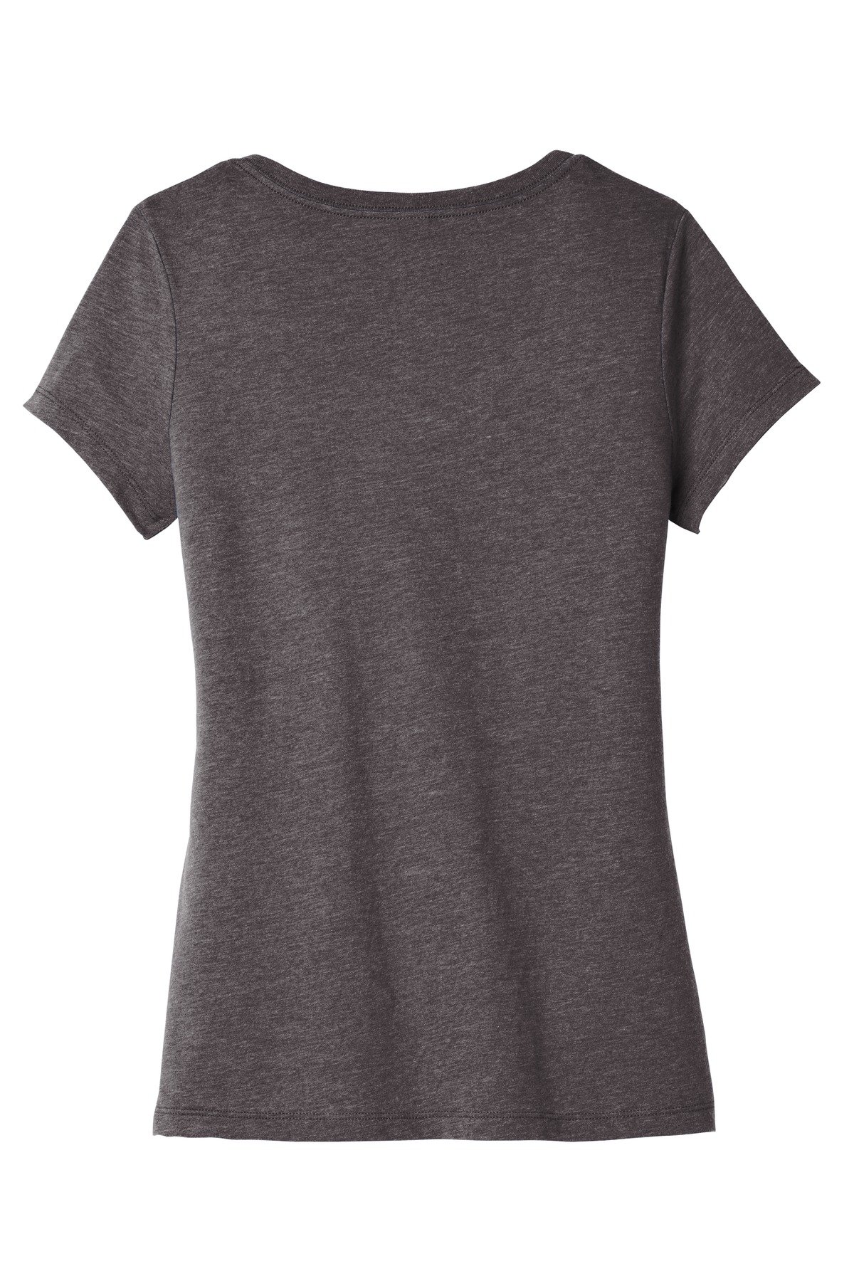 DT6503_hthrdcharcoal_flat_back District Women's Very Important Tee V-Neck.