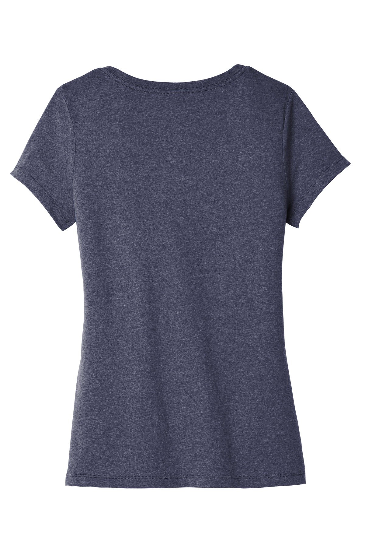 DT6503_hthrdnavy_flat_back District Women's Very Important Tee V-Neck.