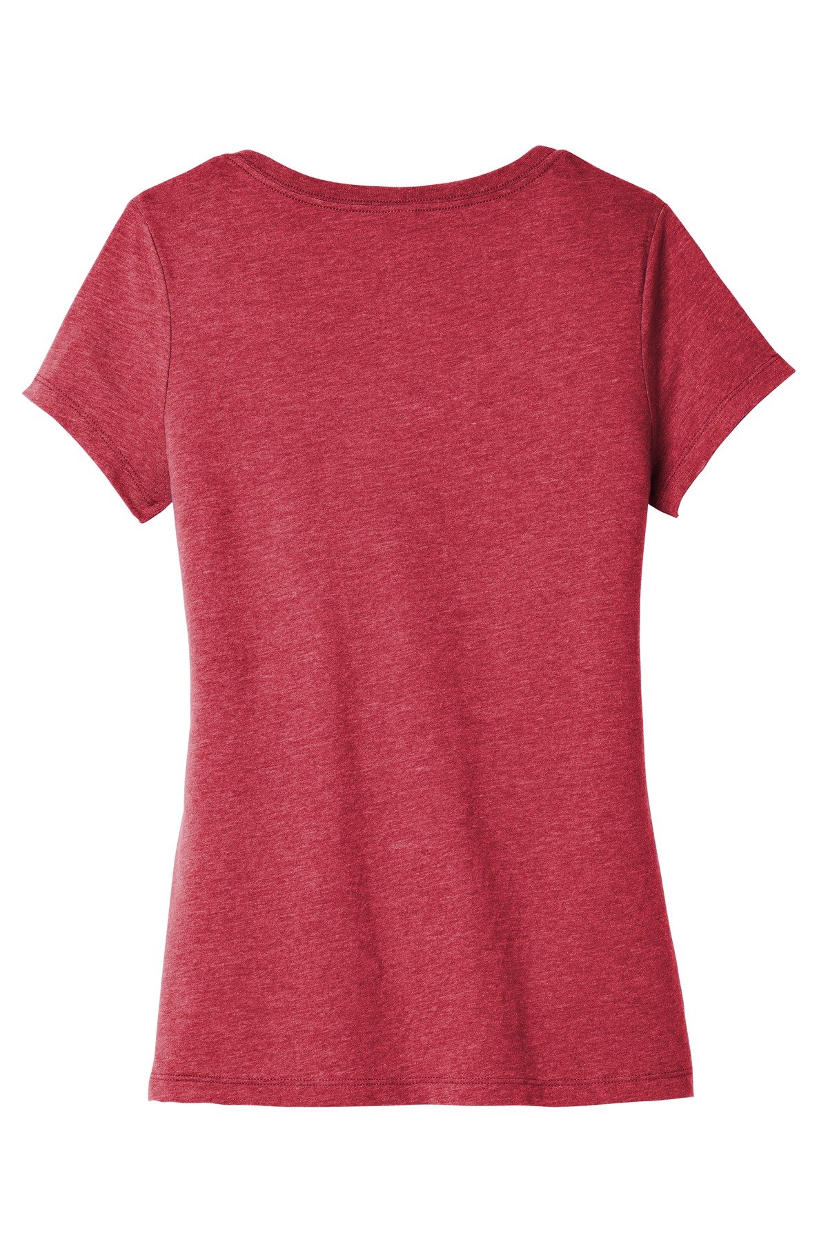 DT6503_hthrdred_flat_back District Women's Very Important Tee V-Neck.