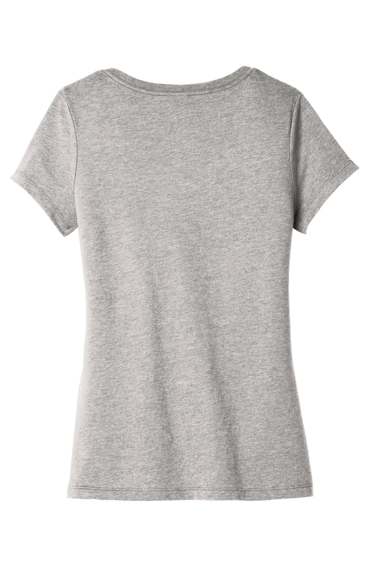 DT6503_lighththrgrey_flat_back District Women's Very Important Tee V-Neck.