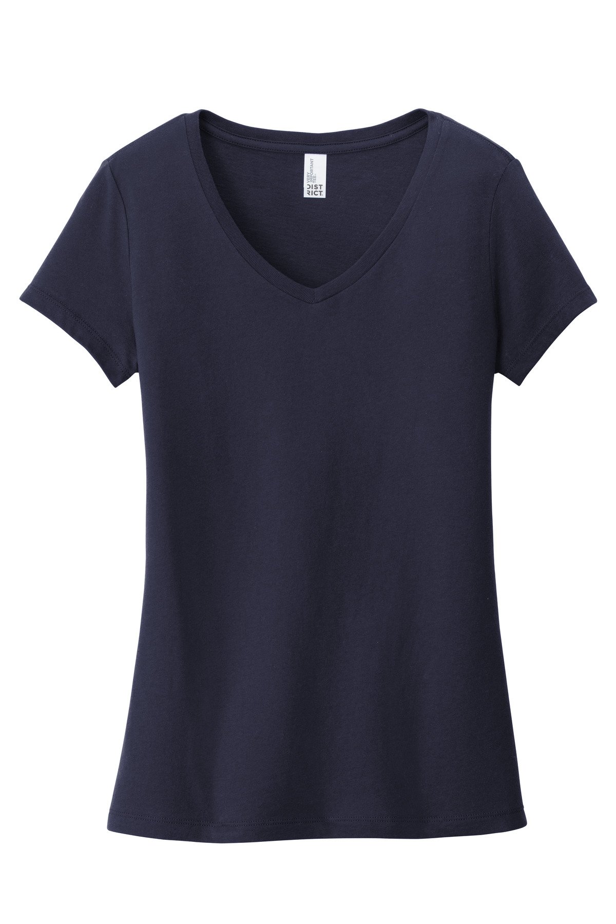 DT6503_newnavy_flat_front District Women's Very Important Tee V-Neck.