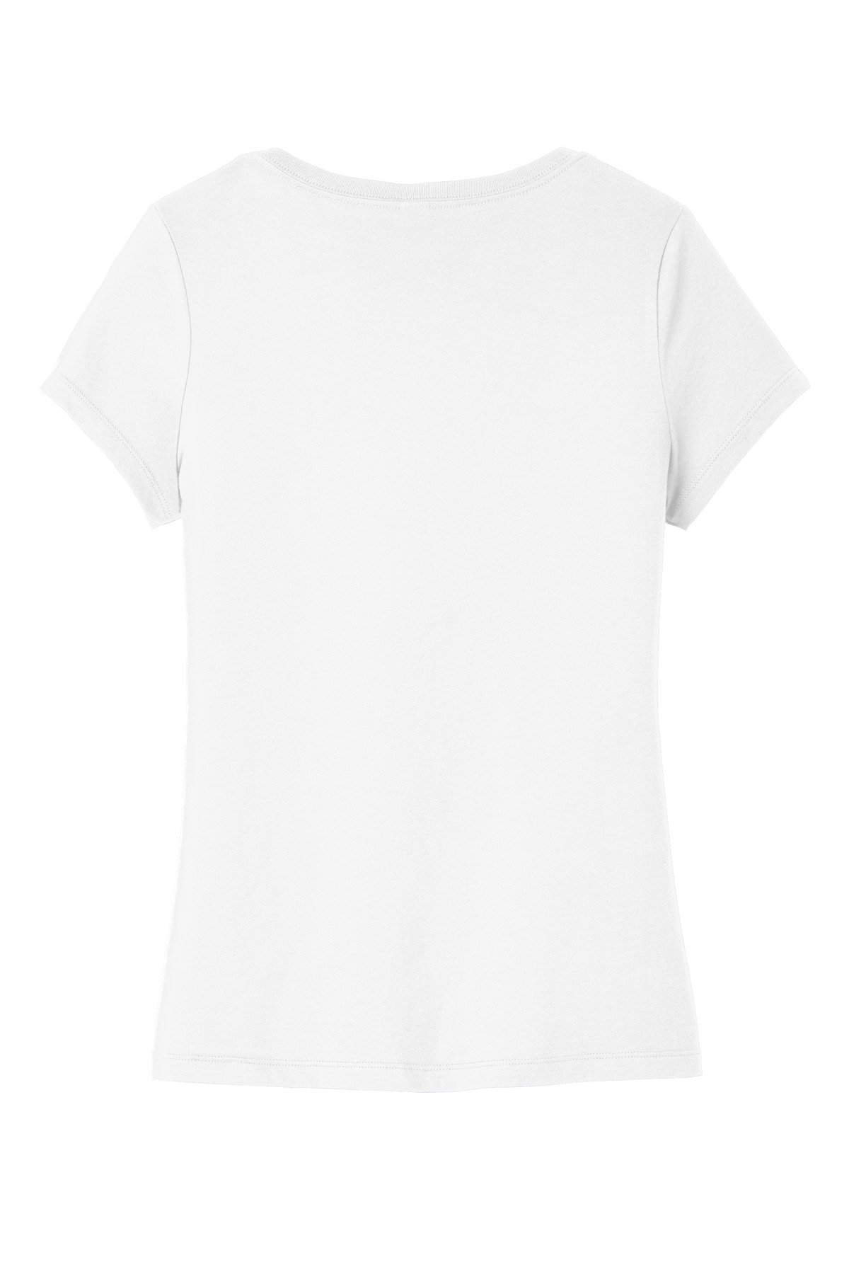DT6503_white_flat_back District Women's Very Important Tee V-Neck.