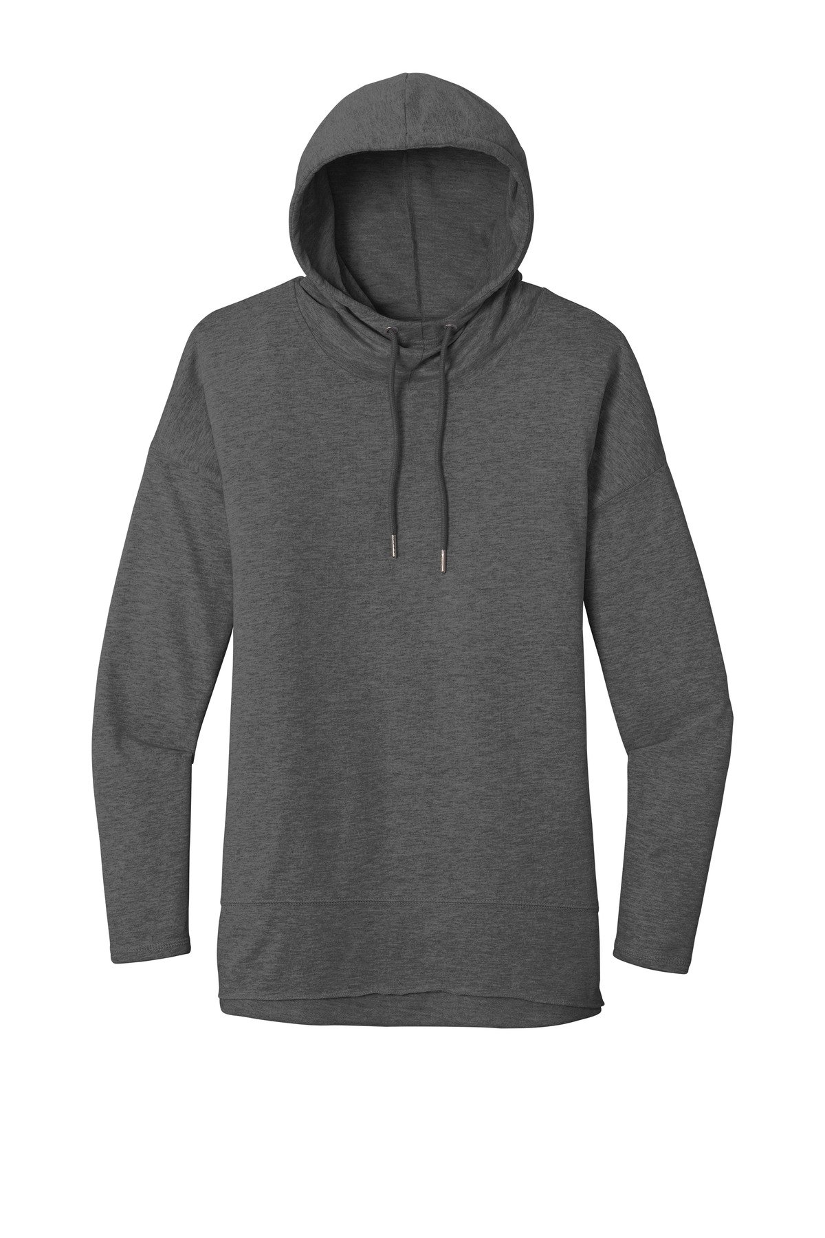 DT671_washedcoal_flat_front District Women's Featherweight French Terry Hoodie