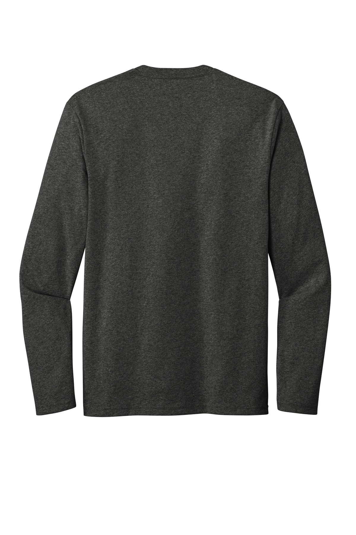 DT8003_charcoalheather_flat_back District Re-Tee Long Sleeve