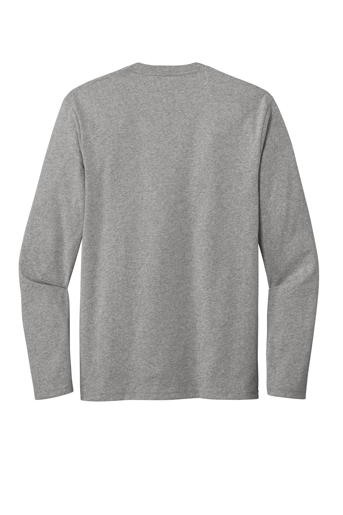 DT8003_lightheathergrey_flat_back District Re-Tee Long Sleeve
