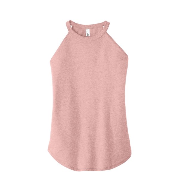 District Women's Perfect Tri Rocker Tank.blush District Women's Perfect Tri Rocker Tank
