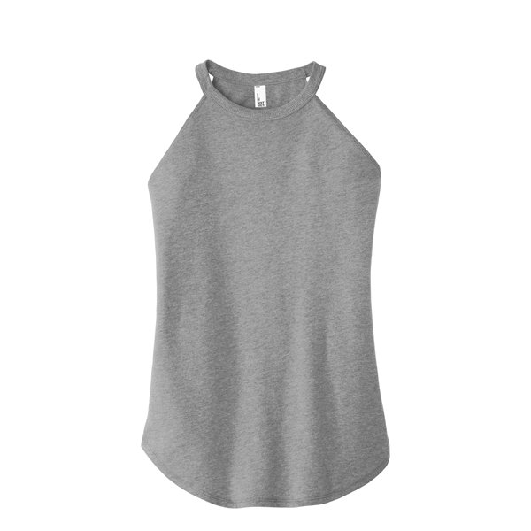 District Women's Perfect Tri Rocker Tank.grey District Women's Perfect Tri Rocker Tank