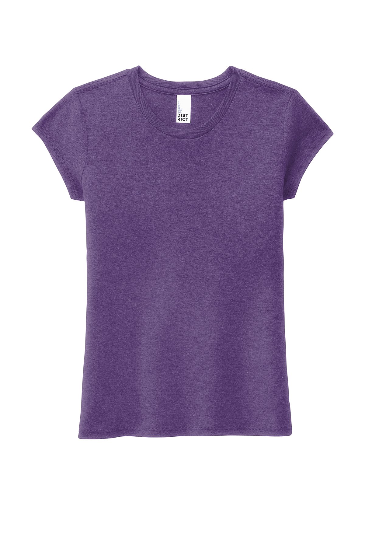 District ® Girls Perfect Tri ® Tee DT130YG 01 District girl purple t-shirt